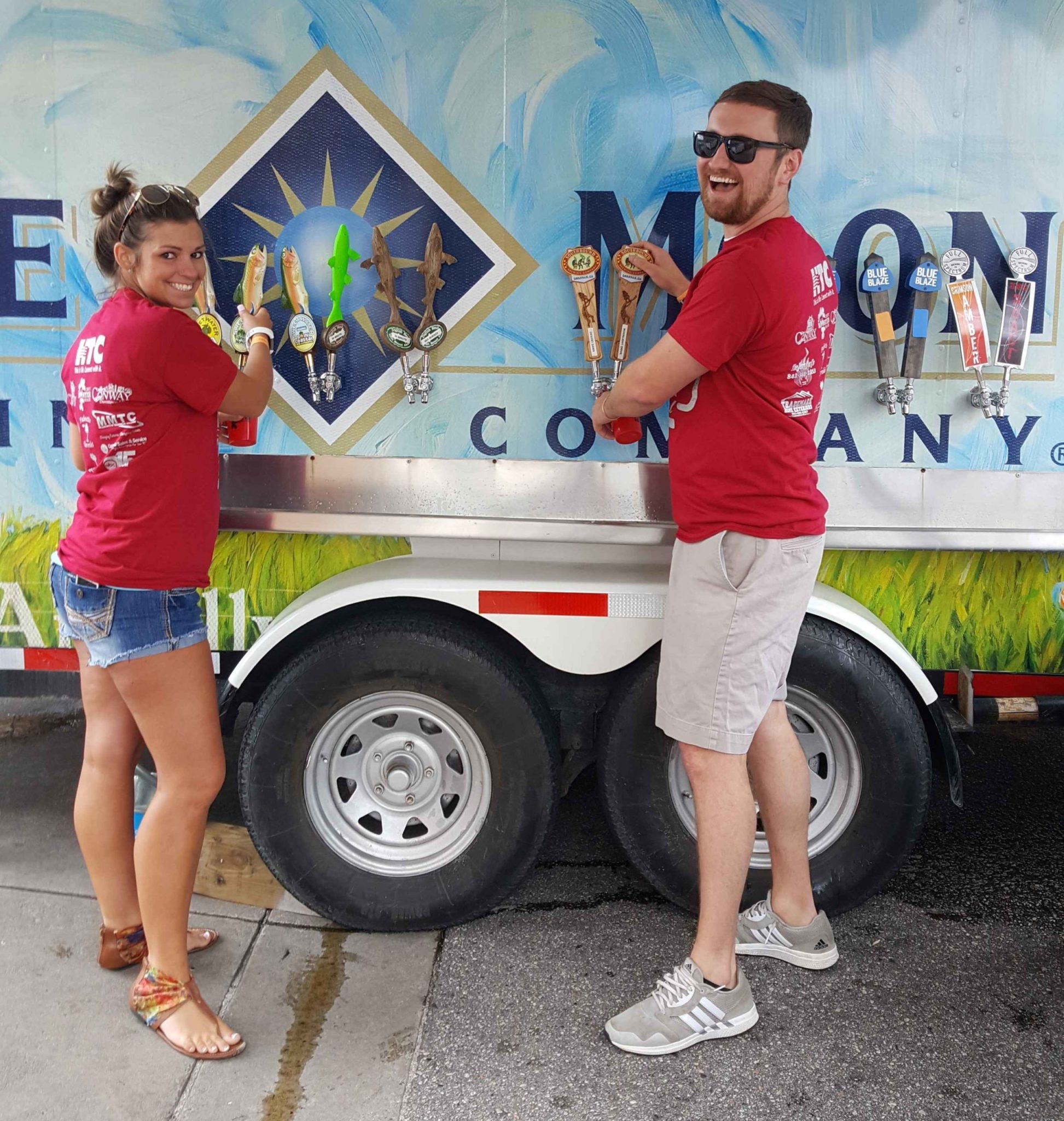 Couple at a Beer Truck