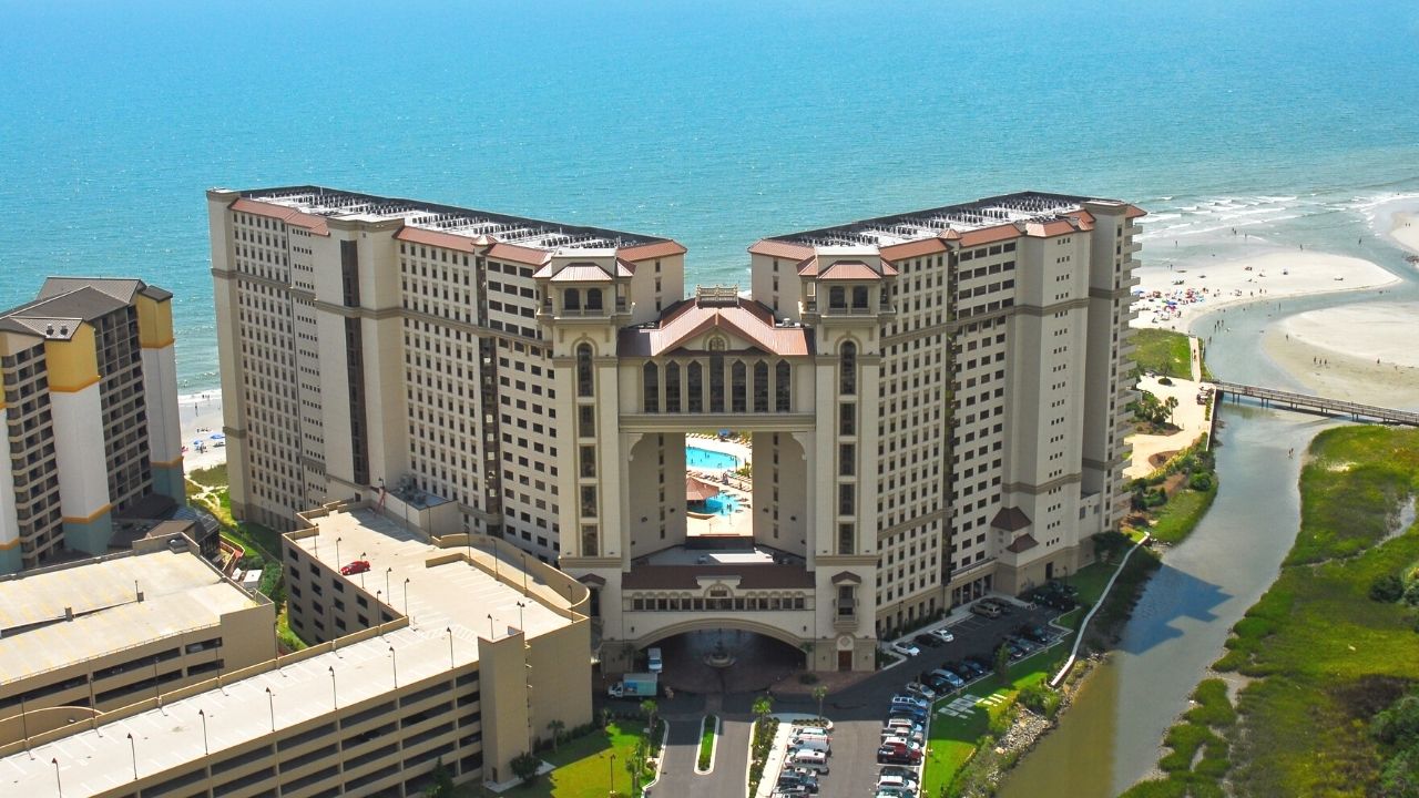 Ariel view of the north beach towers