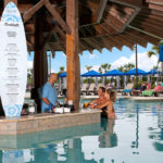 North Beach Pool Bar Bartender and Couple
