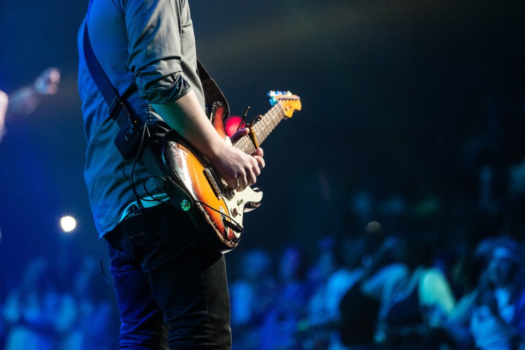 Man Playing on Stage