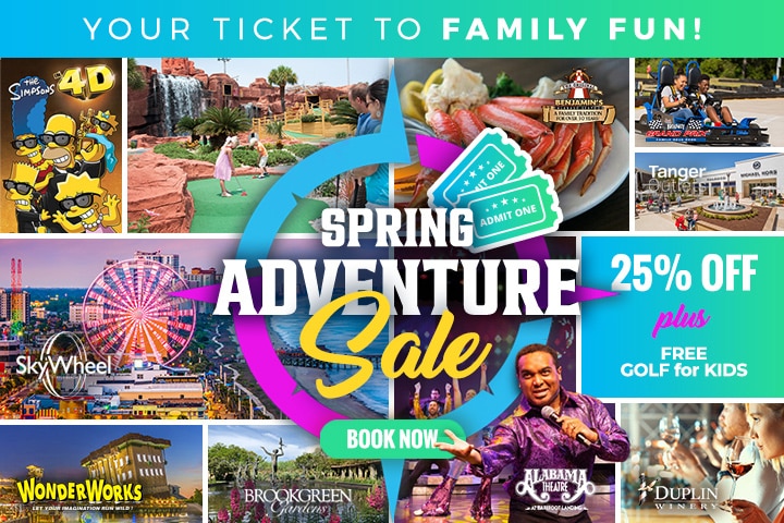 25% Off Spring Adventure Sale - Plus Free Golf for Kids