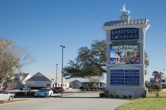 Barefoot Landing sign and entrance