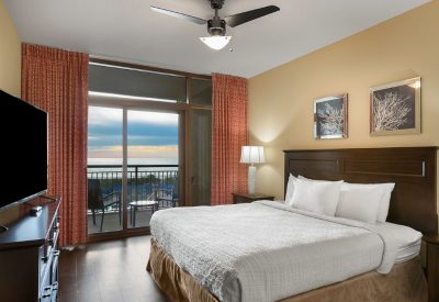 Master bedroom in North Beach Towers