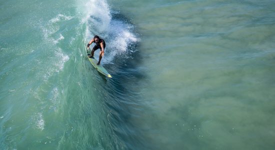 Man surfing in the ocean