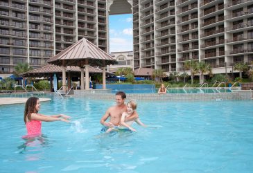 North Beach Family in Pool