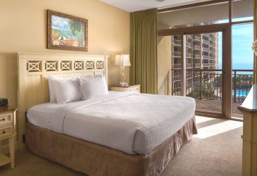 Bedroom with oceanfront view