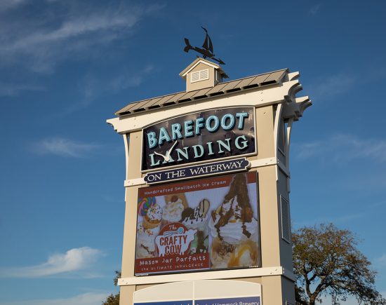 Barefoot Landing on the Waterway