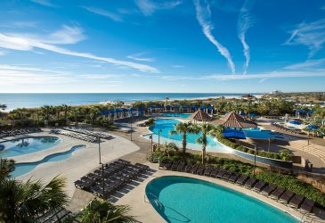 Oceanfront Pool Deck at North Beach Resort and Villas