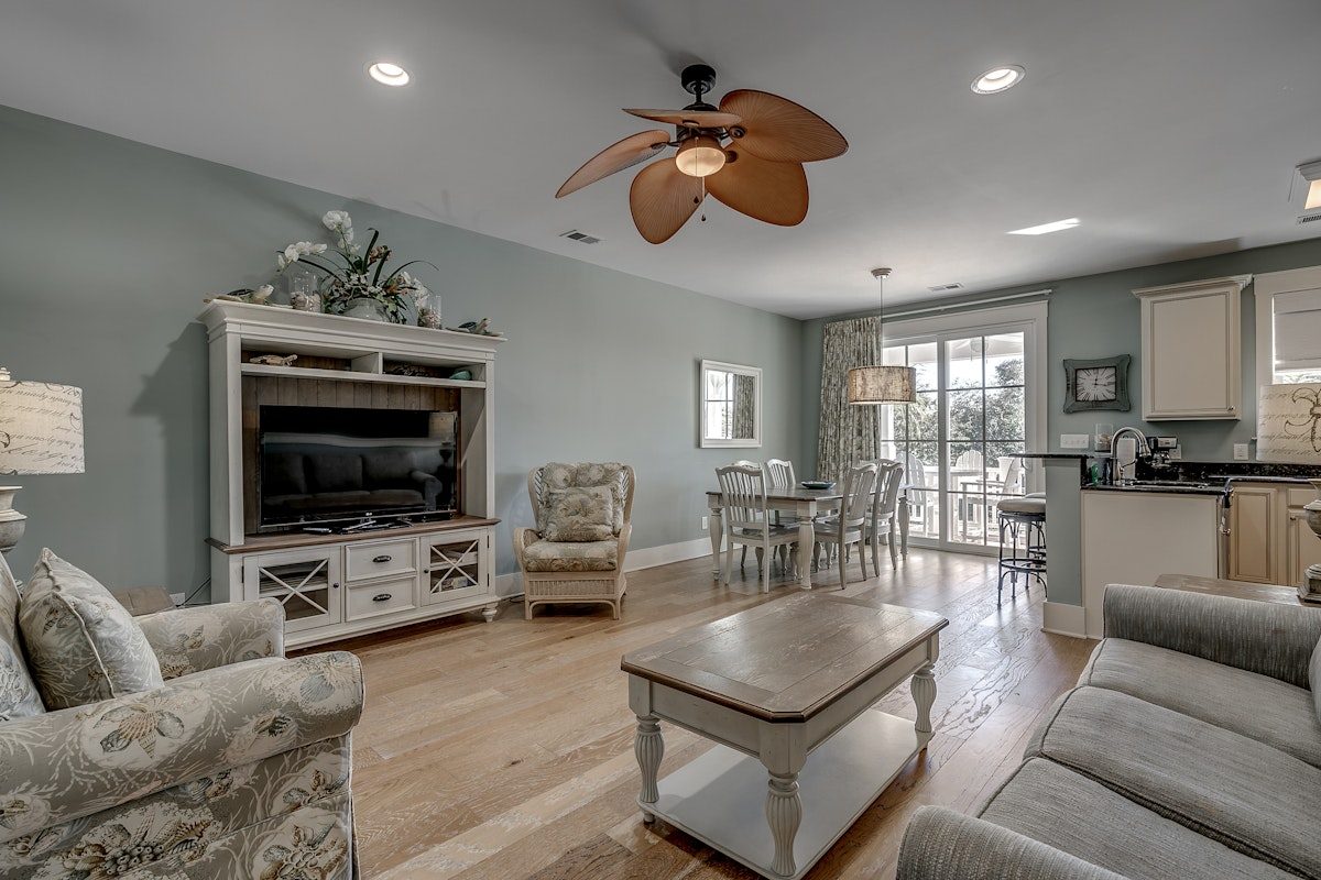 North Beach 2 Bedroom Exchange Villa Living Room