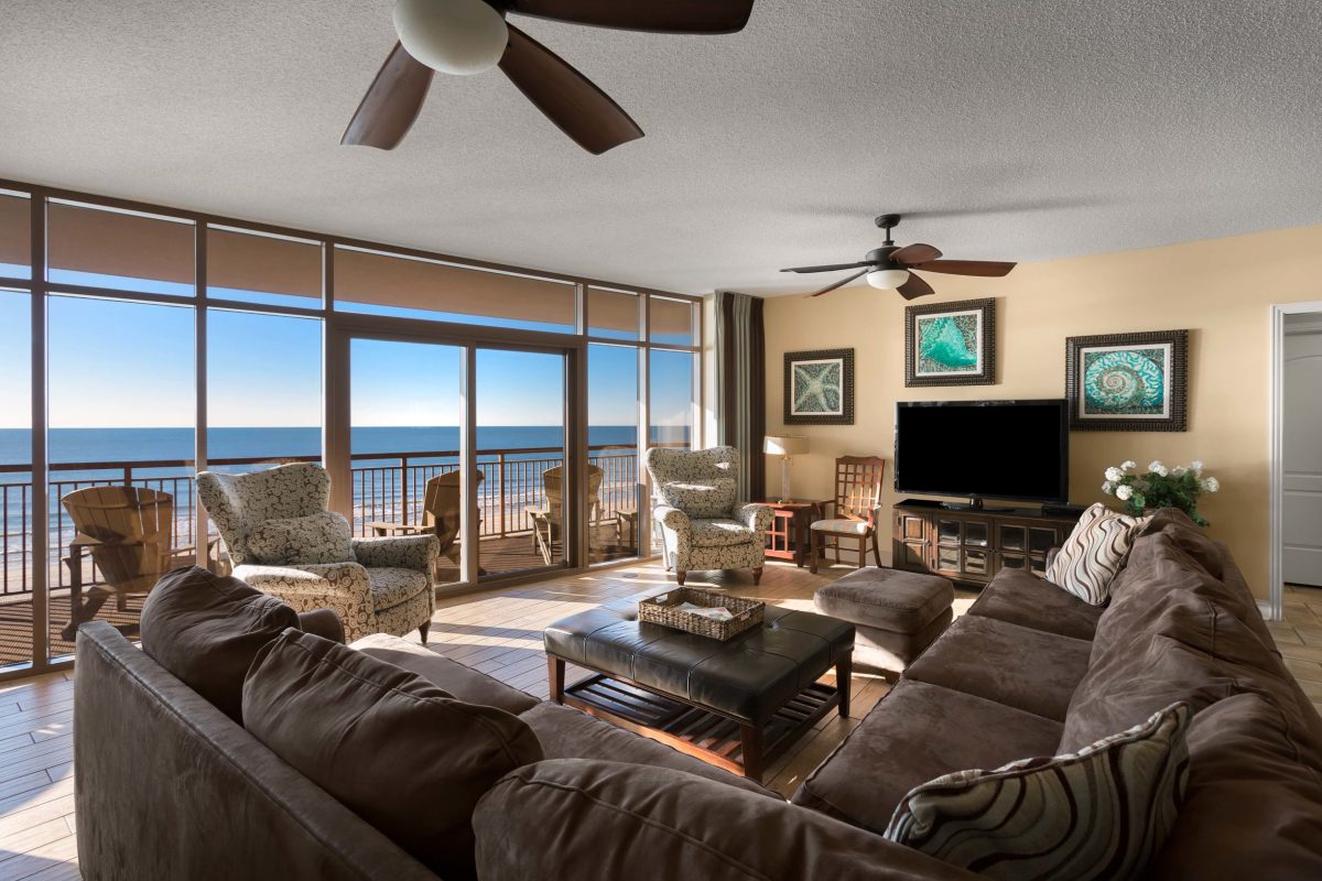 North Beach Five Bedroom Condo Living Room