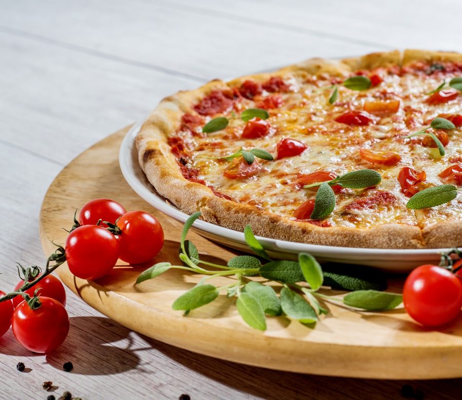 pizza on plate