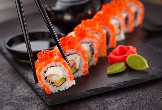 sushi Sushi on a plate